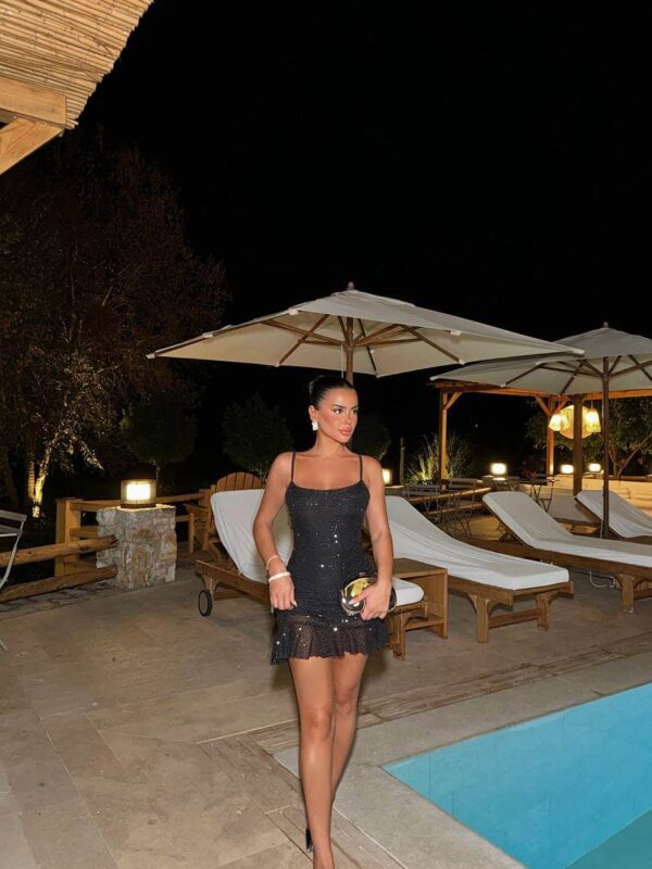 Sequinned Mini Black