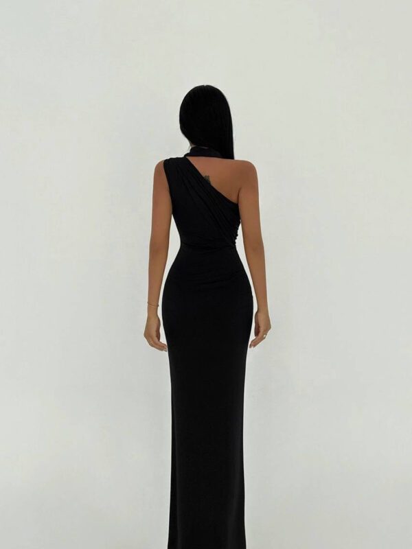 Sheath Off Shoulder Dress Black