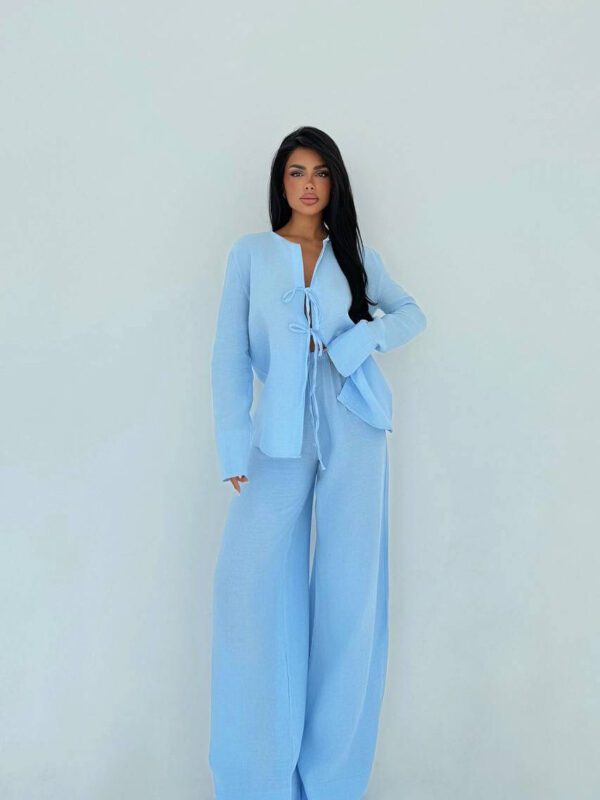 Bombshell Linen Set Blue