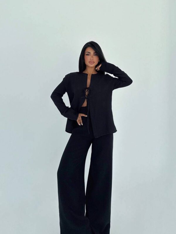 Bombshell Linen set Black